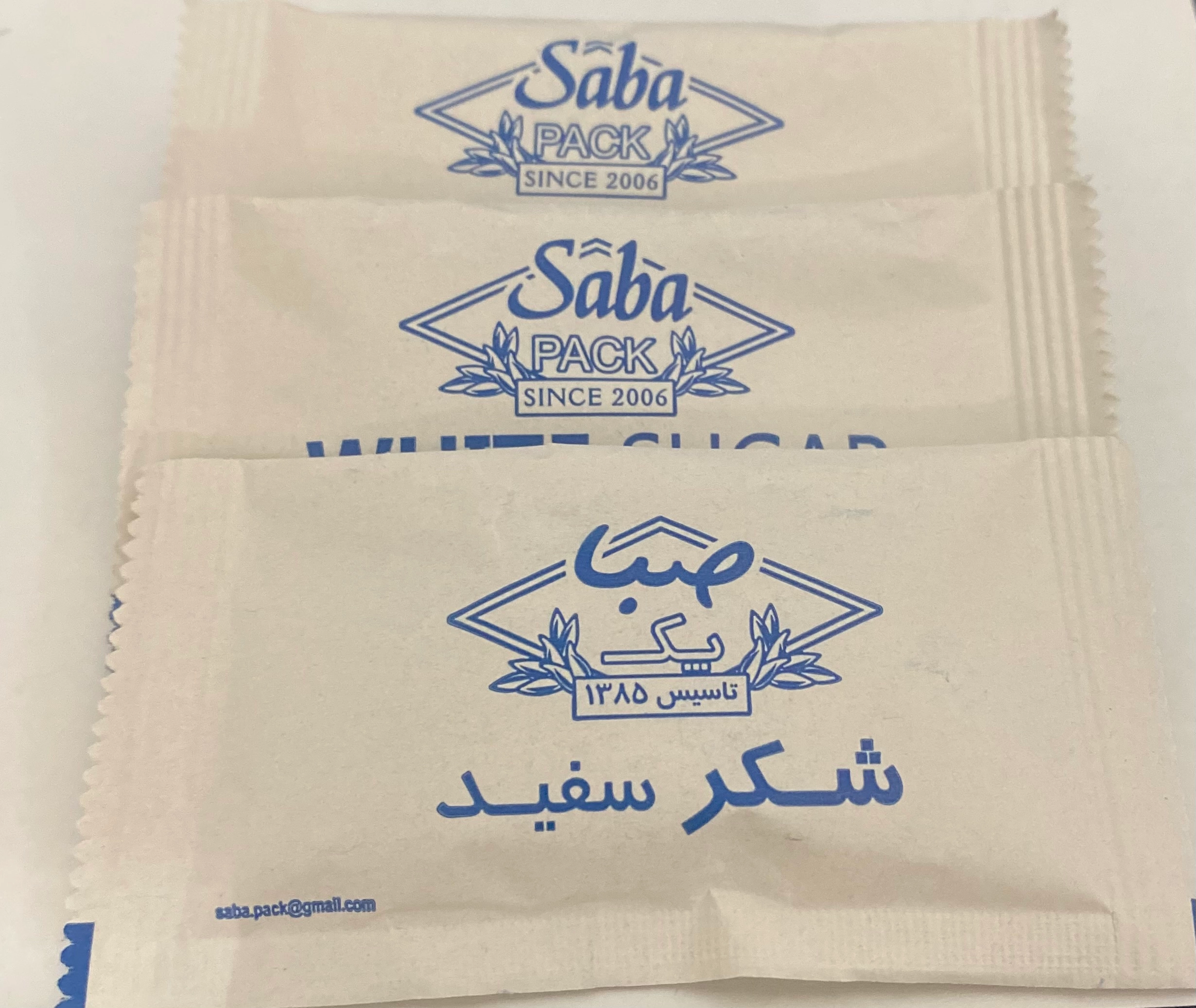 شکر بسته بندی تکنفره 