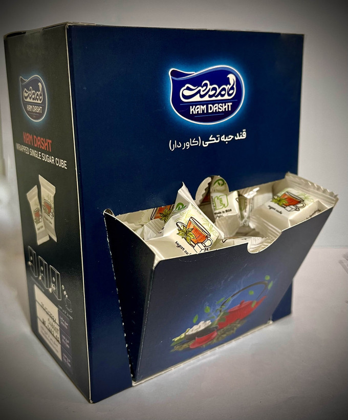 قند تک حبه بسته بندی جدید
